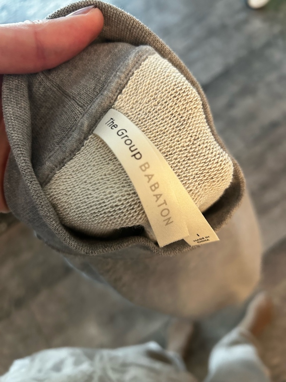 Aritzia Gray Mock-Neck Sweater - Picture 3 of 6